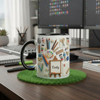 Personalized Drawing Mug, Custom Name Artist Painter Coffee Cup, Gift for Men Women - image 2