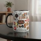Personalized BBQ Mug, Custom Name Grilling Lover Coffee Cup, Gift for Men Women - image 3