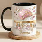 Custom Name Nail Tech Faux 3d Effect Mug, New Nail Salon Owner Coffee Mug, Gift for Nail Artist - image 4