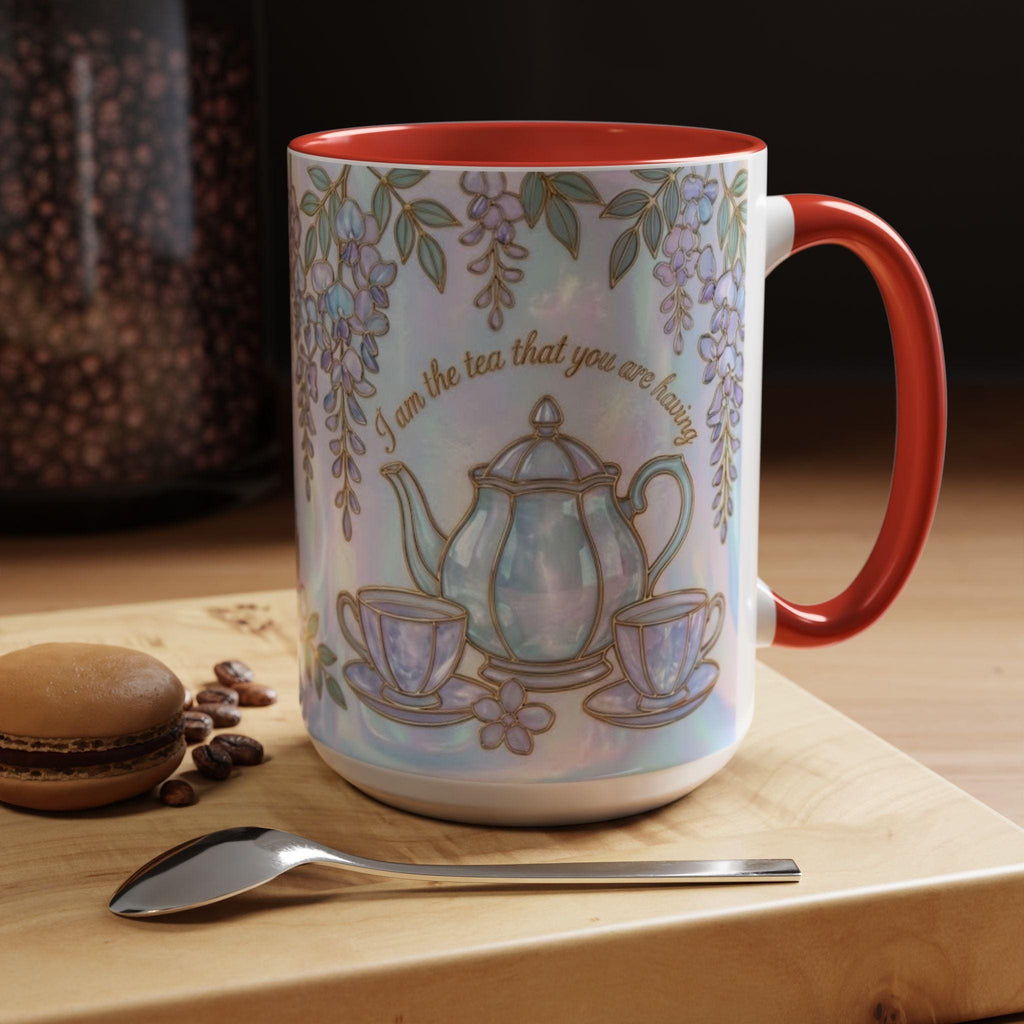 I Am The Tea You Will Be Having Faux 3D Mug, Bookish Tea Lover Gift, Romance Reader Accent Mug, BookTok Cup - image 3