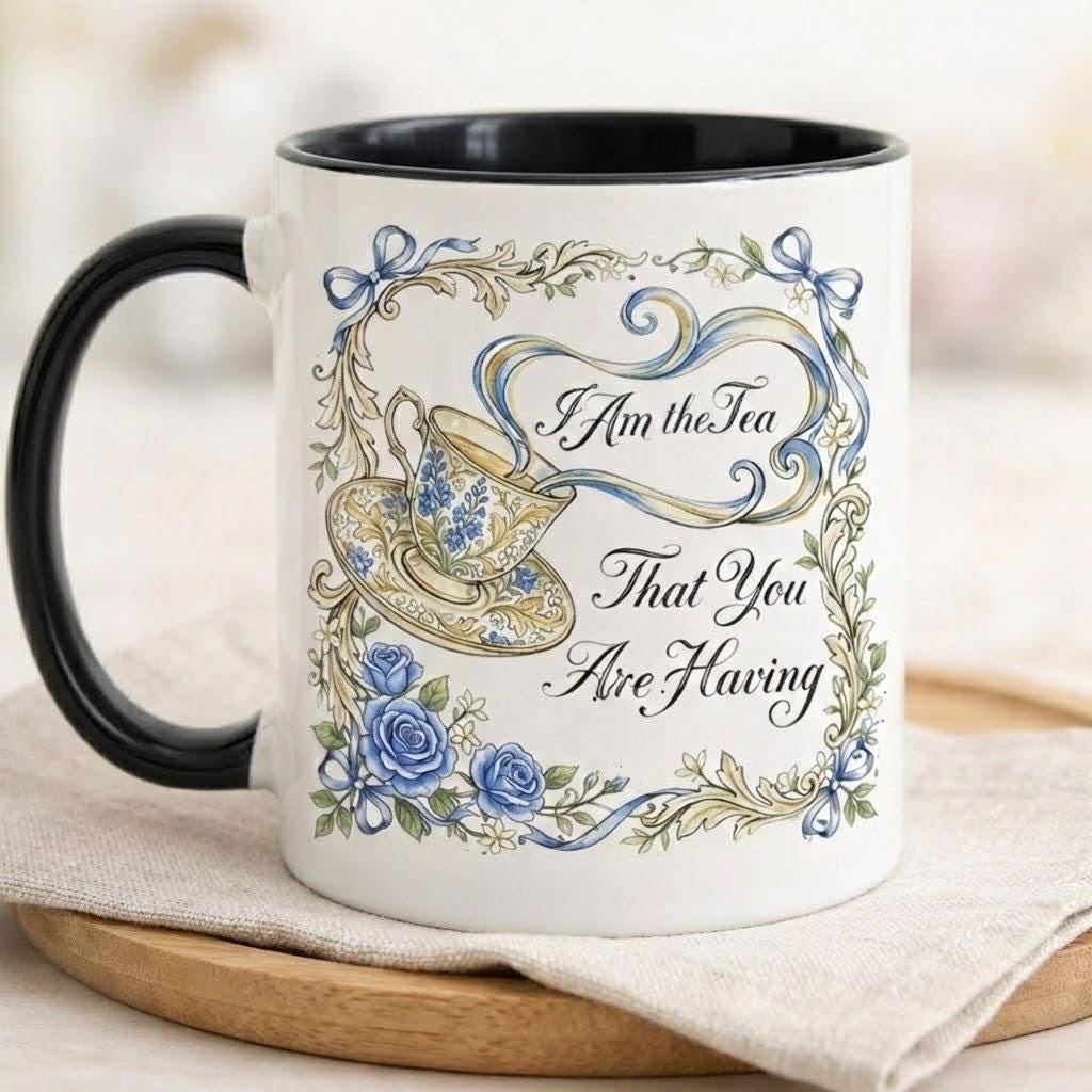 I Am The Tea That You Are Having Mug, Bookish Tea Lover Gift, Romance Reader Accent Mug, BookTok Cup - image 2