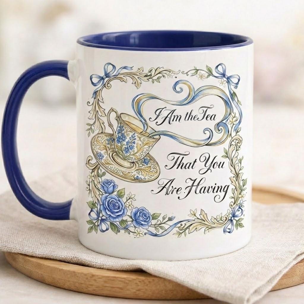 I Am The Tea That You Are Having Mug, Bookish Tea Lover Gift, Romance Reader Accent Mug, BookTok Cup - image 3