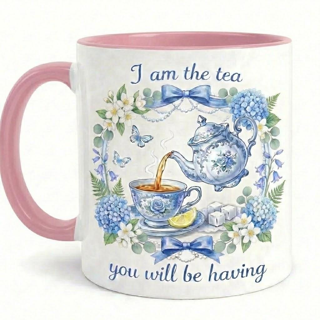 I Am The Tea You Will Be Having Mug, Bookish Tea Lover Gift, Romance Reader Accent Mug, BookTok Cup - image 2