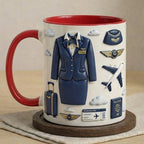 Personalized Flight Attendant Faux 3D Effect Mug - image 4