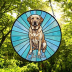 Custom Labrador Retriever Window Hanging Suncatcher, Dog Name Suncatcher Decor, Stained Glass Window Hanging Decoration, Gift For Dog Lover - image 5