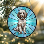 Custom Poodle Window Hanging Suncatcher, Dog Name Suncatcher Decor, Stained Glass Window Hanging Decoration, Gift For Dog Lover - image 2