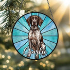 Custom Shorthaired Pointer Window Hanging Suncatcher, Dog Name Suncatcher Decor, Stained Glass Window Hanging Decoration, Gift For Dog Lover - image 3