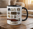 Personalized Hunting Mug, Custom Name Hunting Coffee Cup, Hunter Gift, Outdoor Hobby Mugs