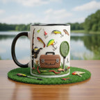 Personalized Fishing Mug, Custom Name Fishing Coffee Cup, Gift for Husband Boyfriend, Outdoor Hobby Cups - image 3