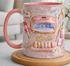 Custom Name Nail Tech Coffee Mug, Faux 3D Effect Ceramic - image 5