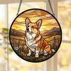 Custom Pembroke Welsh Corgi dog Stained Glass Suncatcher,  Pet Lover Gift, Housewarming Gift, Window Hangings - image 5