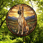 Custom Great Dane dog Stained Glass Suncatcher,  Pet Lover Gift, Housewarming Gift, Window Hangings - image 5