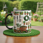 Custom Name Gardening Mug, Personalized Gardening Coffee Cup, Gift for Man and Women, Plant Lover Cups - image 3
