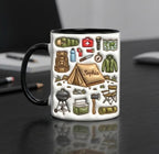 Custom Name Camping Mug, Personalized Hiking Trekking Lover Cup, Camping Gift, Outdoor Hobby Cups - image 3