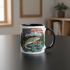 Personalized Fishing Lover Mug, Custom Name Fisherman Coffee Cup, Gift for Men Women - image 3