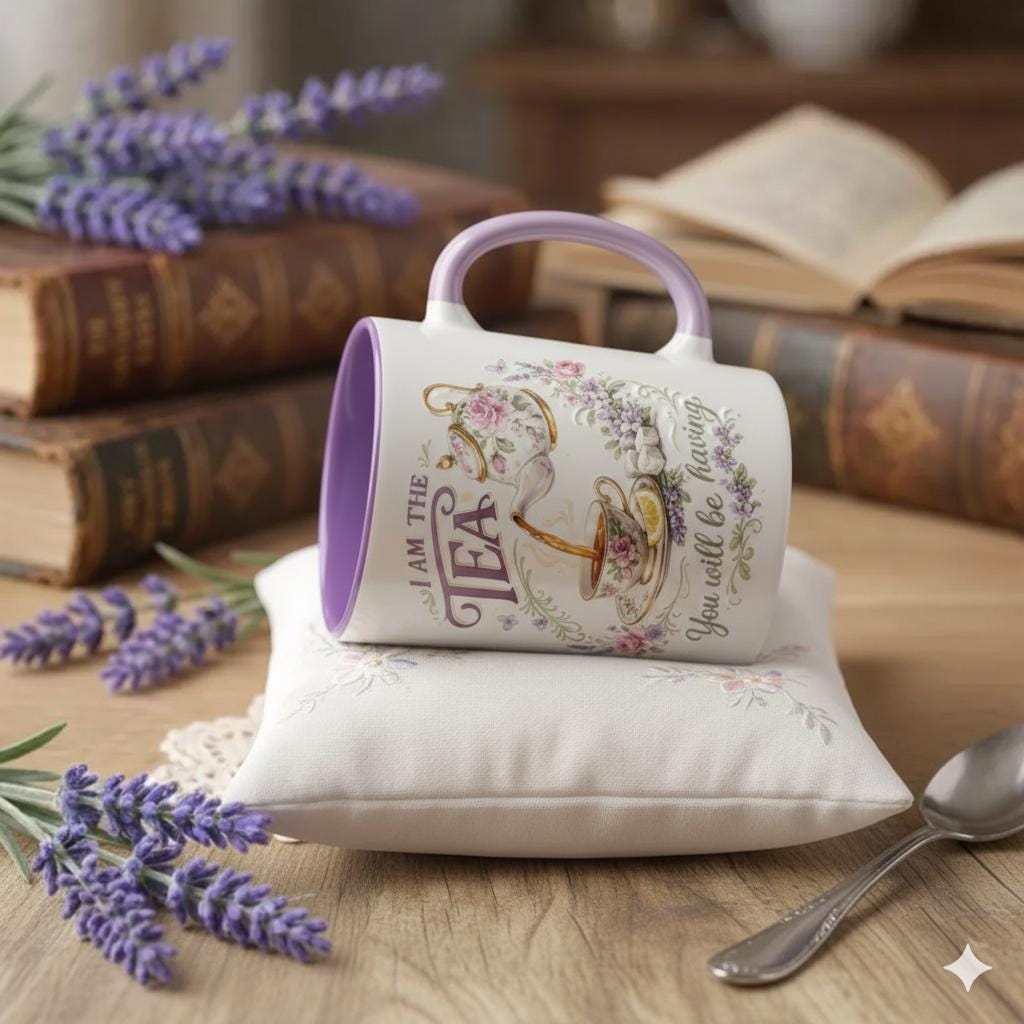 I Am The Tea You Are Having Mug, Period Drama Funny Meme Coffee Mug, Sarcastic British Humor Cup - image 2
