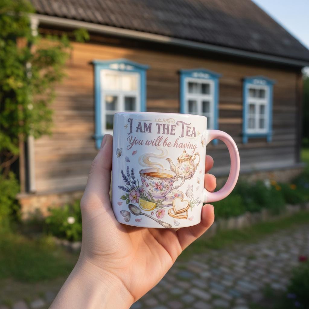I Am The Tea You Are Having Mug, Movie Drama Funny Quote Coffee Mugs, Sarcastic British Humor Cup - image 3
