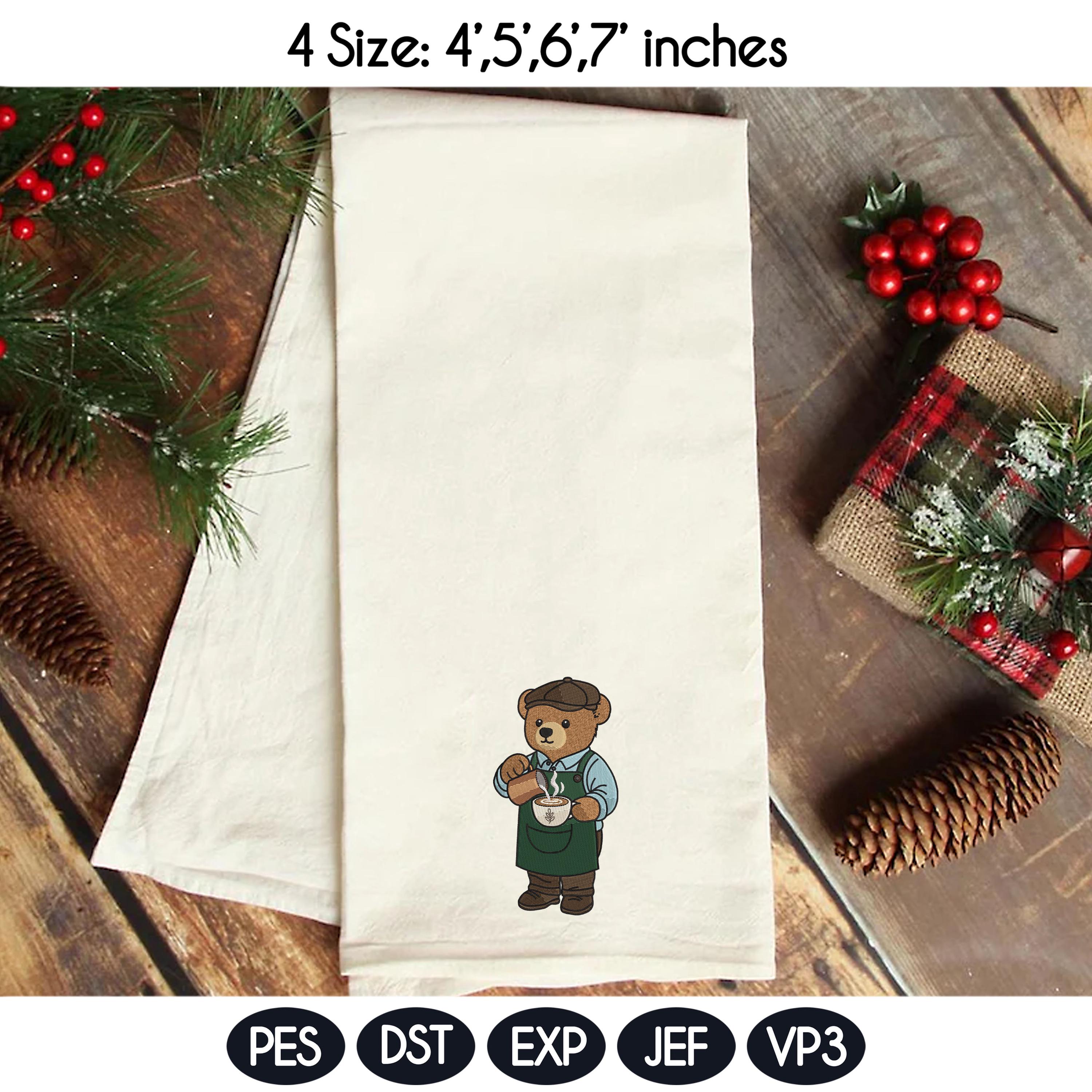 Bear Embroidery File Bundle, Bear Machine Embroidery Designs, 4 sizes, Digital Download, Instant Download - image 7