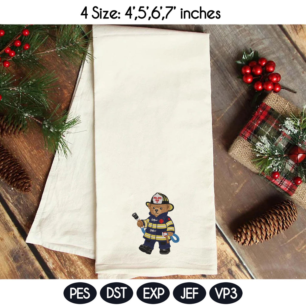 Bear Embroidery File Bundle, Bear Machine Embroidery Designs, 4 sizes, Digital Download, Instant Download - image 8