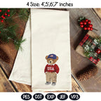 USA Teddy Bear Embroidery Bundle, Patriotic Bear Outfit Collection, American Flag Bear Set, Preppy Vintage Style, 4 sizes, Instant Download - image 7