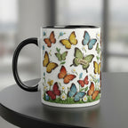 Retro Personalized Butterfly Mug, Custom Name Butterfly Lover Coffee Mugs, Gift for Men Women - image 3