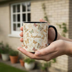 Personalized Butterfly Mug, Custom Name Butterfly Lover Coffee Mugs, Gift for Men Women - image 2