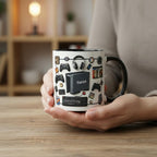 Personalized Video Gamer Mug, Custom Name Gaming Lover Coffee Cup, Gift for Men Women Streamer Mugs - image 2