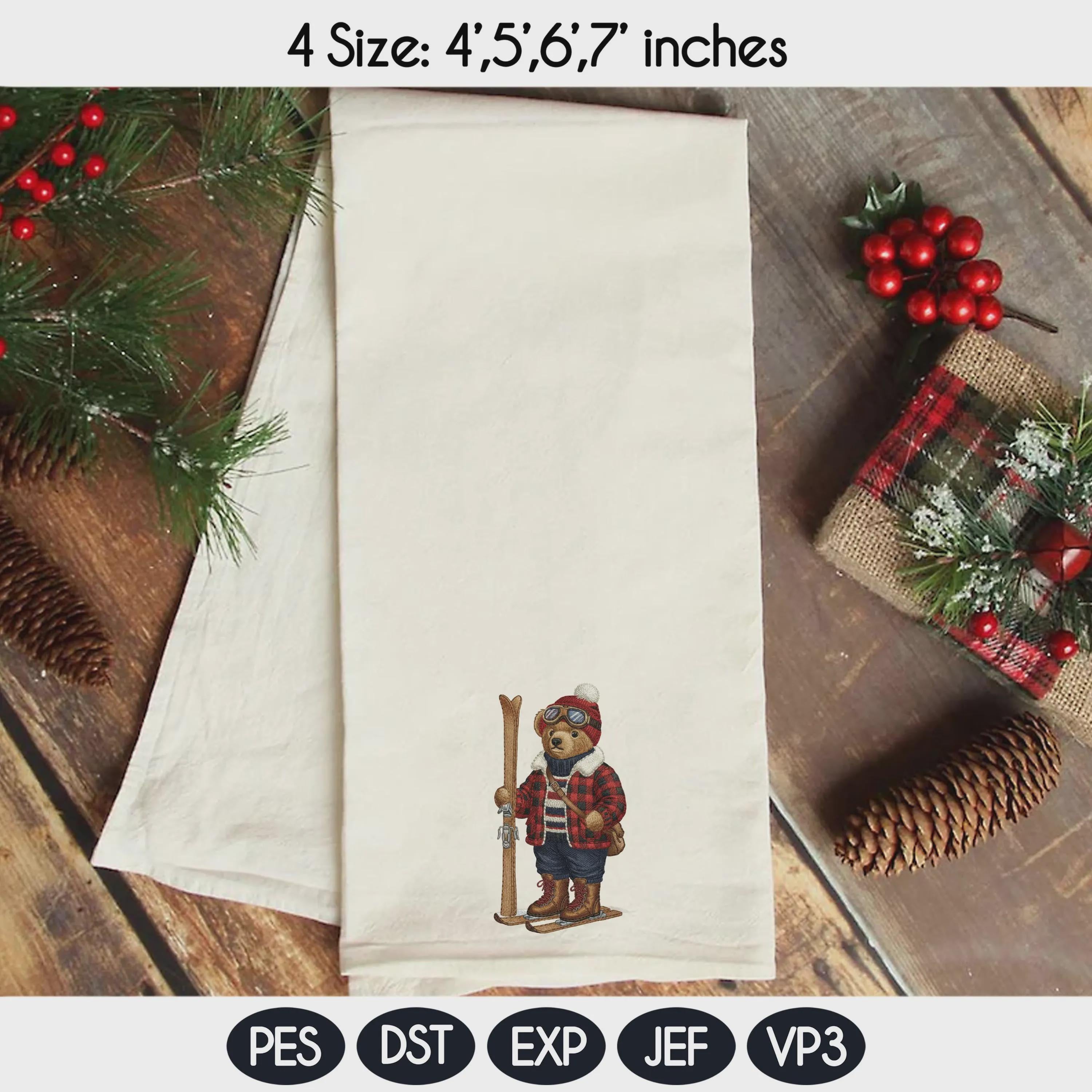 Holiday Teddy Bear Embroidery Design Bundle, Valentine Mardi Gras St Patricks Day Bear,Patriotic USA Hiking Golf Teddy Bear,Instant Download - image 6