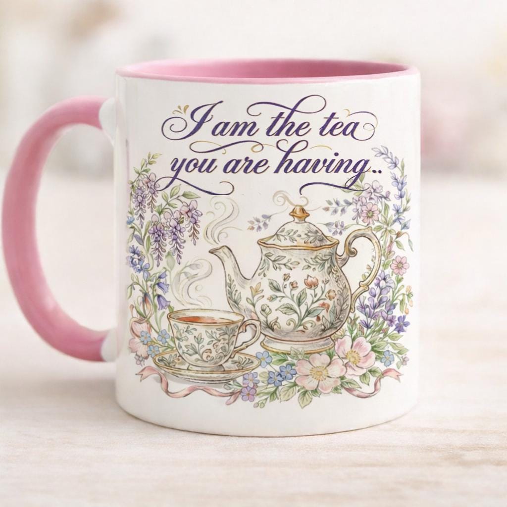I Am The Tea You Will Be Having Mug, Bookish Tea Lover Gift, Romance Reader Accent Mug, BookTok Cup, Gift For Book Lover - image 3