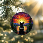 Custom  French Bulldog Memorial Suncatcher, Pet Memorial Gift, Loss of Pet Sympathy Gift, Dog Loss Gift,  Gift For Dog Lovers - image 2