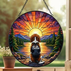 Custom Beagle dog Memorial Suncatcher, Pet Memorial Gift, Loss of Pet Sympathy Gift, Dog Loss Gift,  Gift For Dog Lovers - image 2