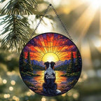Custom Australian Shepherd dog Memorial Suncatcher, Pet Memorial Gift, Loss of Pet Sympathy Gift, Dog Loss Gift,  Gift For Dog Lovers - image 2