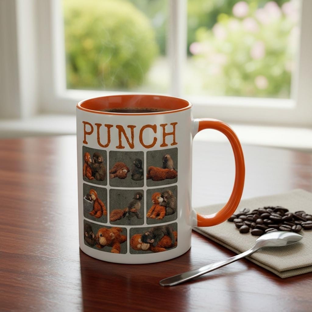 Team Punch Monkey Mug, Punch Monkey Mug, Trending Baby Monkey Mug - image 2