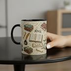 Personalized Book Mug, Custom Name Bookish Bookworm Coffee Cup, Gift for Reading Lover Cups - image 2