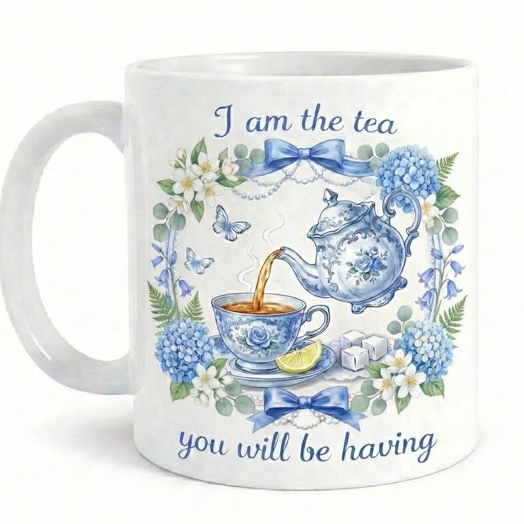 I Am The Tea You Will Be Having Mug, Bookish Tea Lover Gift, Romance Reader Accent Mug, BookTok Cup