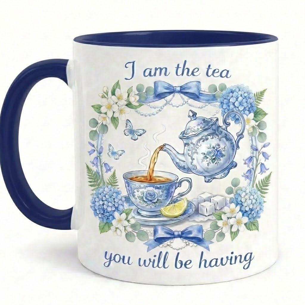 I Am The Tea You Will Be Having Mug, Bookish Tea Lover Gift, Romance Reader Accent Mug, BookTok Cup - image 3