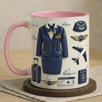 Personalized Flight Attendant Faux 3D Effect Mug - image 3