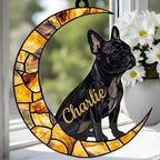 Custom Black French Bulldog ACRYLIC Suncatcher, Dog Suncatcher, French Bulldog , Black Dog, Window Hanging, Gift For Animal Lover, Dog Gift - image 2