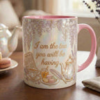 I Am The Tea That You Are Having Faux 3D Effect Mug, Bookish Tea Romance Reader Gift, 2D Flat Mug - image 2