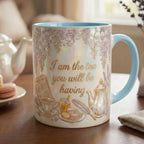 I Am The Tea That You Are Having Faux 3D Effect Mug, Bookish Tea Romance Reader Gift, 2D Flat Mug - image 5
