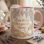 I Am The Tea You Will Be Having Mug, Faux 3D Effect Mug, Bookish Tea Romance Reader Gift