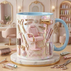 Personalized Hairstylist Faux 3D Effect Mug, Salon Decor, Hairdresser Gift - image 4