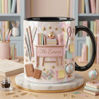 Personalized Teacher Faux 3D Effect Mug, 2D Flat Teacher Gift - image 4
