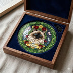 Custom Himalayan cat  Portrait Stained Glass Suncatcher, Custom  Pet Memorial Stained Glass Suncatcher, Cat Memorial Gift, Pet Loss Gift - image 3