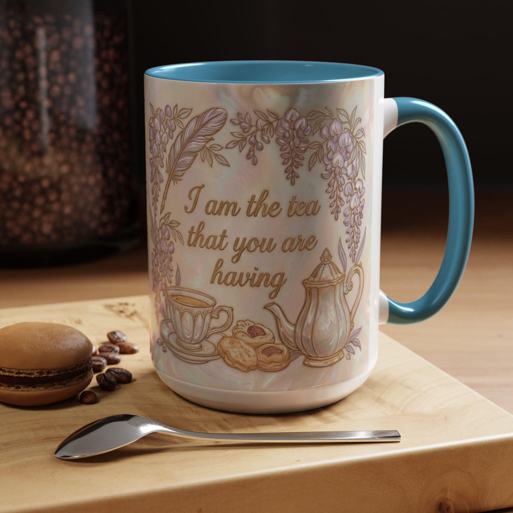 I Am The Tea You Will Be Having Faux 3D Mug, Bookish Tea Lover Gift, Romance Reader Accent Mug - image 3