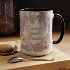 Dearest Gentle Reader Faux 3D Effect Mug, Bookish Tea Lover Gift, Romance Reader Accent Mug - image 5