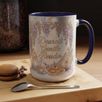 Dearest Gentle Reader Faux 3D Effect Mug, Bookish Tea Lover Gift, Romance Reader Accent Mug - image 4