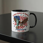 Personalized 250th America Anniversary Mug, Custom Independence Day Coffee Mugs, Patriotic Eagle 4th Of July Gift - image 4