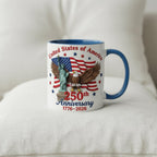 Personalized 250th America Anniversary Mug, Custom Independence Day Coffee Mugs, Patriotic Eagle 4th Of July Gift - image 3