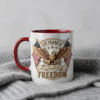 Descendant of a Patriot Mug, Custom Revolutionary War Ancestor Cup, America 250th Anniversary Mug - image 2